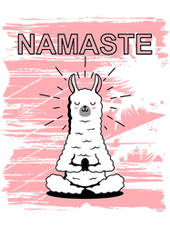 Lama Alpaca Namaste Yoga Zen Meditation-520