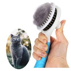 Cat Grooming Brush, Self Cleaning Slicker Brushes For Dogs Cats Pet Grooming Brush Tool Gently Removes Loose Undercoat,