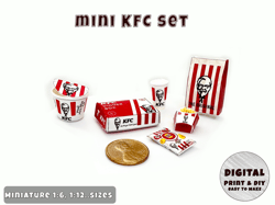 Mini KFC Printable (1:6, 1:12)