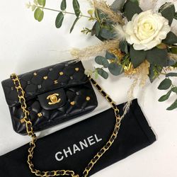 Chanel Flap Lucky Charms 1.55 Mini Black