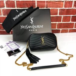 Yves Saint Laurent Mini Lou in Quilted Leather