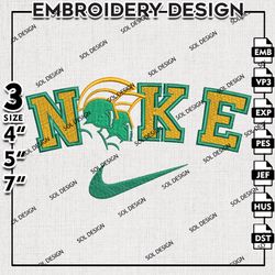 Ni.kee Norfolk State Spartans Logo Embroidery File, NCAA Norfolk State Embroidery Design, NCAA 3 sizes Machine Emb Files