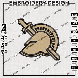 Ncaa Army Black Knights embroidery Designs, Army Black Knights machine embroidery files, Ncaa Logo, NCAA embroidery