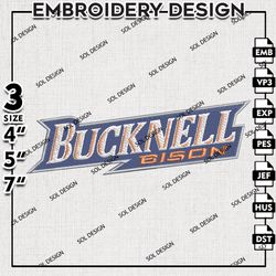Ncaa Bucknell Bison embroidery Designs, Bucknell Bison machine embroidery files, Ncaa Bucknell Logo, NCAA embroidery