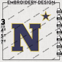 Ncaa Navy Midshipmen embroidery Designs Files, Navy Midshipmen machine embroidery, Ncaa Midshipmen Logo, NCAA embroidery