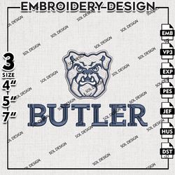 Ncaa Butler Bulldogs embroidery Designs Files, Butler Bulldogs machine embroidery, Ncaa Butler Logo, NCAA embroidery
