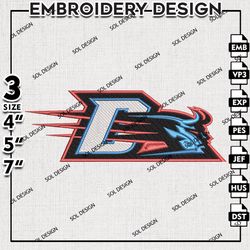 Ncaa DePaul Blue Demons embroidery Designs , DePaul Blue Demons machine embroidery, Ncaa Logo, NCAA embroidery Files