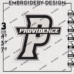 Providence Friars embroidery Designs, Ncaa Providence Friars machine embroidery, Ncaa Friars, NCAA Logo embroidery Files