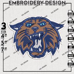 Villanova Wildcats embroidery Designs Files, Ncaa Villanova Wildcats machine embroidery, Ncaa, NCAA Logo embroidery