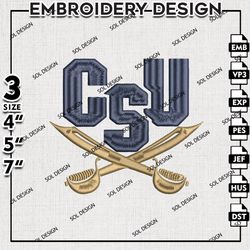 Charleston Southern Buccaneers embroidery design, NCAA Logo Embroidery Files, NCAA Buccaneers, Machine Embroidery