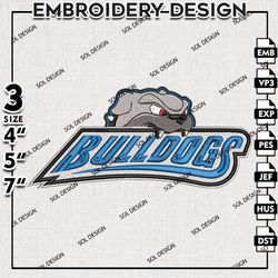 UNC Asheville Bulldogs Embroidery Design , UNC Asheville Logo design, UNC Asheville Bulldogs machine Embroidery Designs