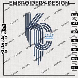 MLB Kansas City Royals Embroidery Design, MLB Machine Embroidery, MLB Kansas City Royals Embroidery, Machine Embroidery