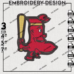 MLB Funny Boston Red Sox Mascot Logo Embroidery File, MLB Embroidery, MLB Boston Red Sox Machine Embroidery Design