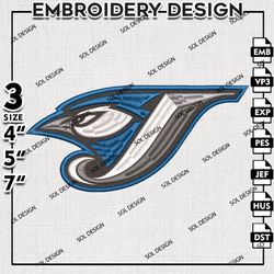 MLB Toronto Blue Jays Embroidery Design , MLB Embroidery Files, Toronto Blue Jays Embroidery, Machine Embroidery Design