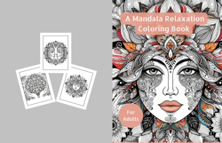 Tranquil Faces: Mandala Coloring Book for Adult Relaxation