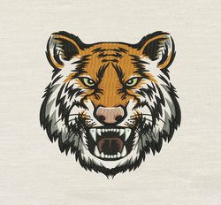Tiger face embroidery design 3 Sizes reading pillow-INSTANT D0WNL0AD