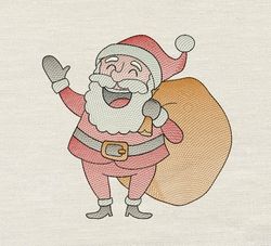 Santa embroidery design 3 Sizes reading pillow-INSTANT D0WNL0AD