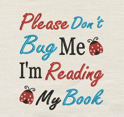 Please Don't embroidery design 3 Sizes reading pillow-INSTANT D0WNL0AD