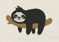 Sloth embroidery design 3 Sizes-INSTANT D0WNL0AD