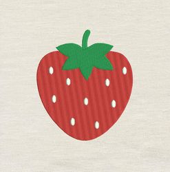 Strawberry embroidery design 3 Sizes-INSTANT D0WNL0AD
