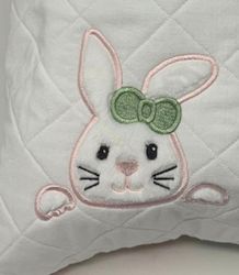 Rabbit face applique embroidery design 3 Sizes-INSTANT D0WNL0AD