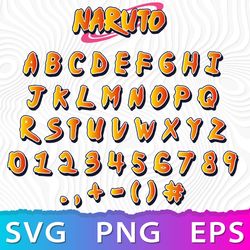 Naruto Font SVG file