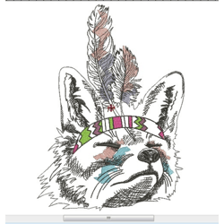 Embroidery Design WOLF : Custom Embroidery Digitizing is the process of converting a design