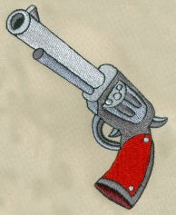Embroidery Design pistol : Custom Embroidery Digitizing is the process of converting a design