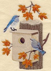 Beautiful bird house : Embroidery Design, Haddonfield EST Embroidery Design Embroidery design Movie Embroid