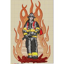 fireman : Embroidery Design, Haddonfield EST Embroidery Design Embroidery design Movie Embroid