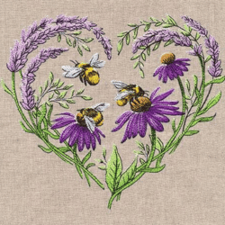 Buzzing Blossoms Heart Embroidery , Anime Embroidery Designs, Machine Embroidery Design Anime Slider naruto