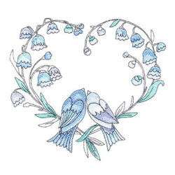Enamored Lovebirds in Bloom Embroidery Designs , Anime Embroidery Designs, Machine Embroidery Design Anime Slider naruto