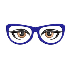 Eyes-with-Glasses (Heirloom Applique) , Anime Embroidery Designs, Machine Embroidery Design Anime Slider naruto