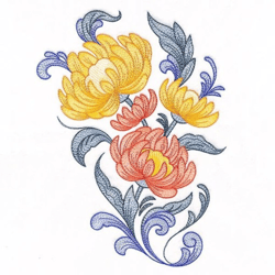 Fall Rosemaling Flowers Embroidery Designs , Anime Embroidery Designs, Machine Embroidery Design Anime Slider naruto