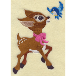 Frolicking Deer and Bluebird Embroidery Design , Anime Embroidery Designs, Machine Embroidery Design Anime Slider naruto