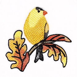 Goldfinch on Autumn Oak Branches Embroidery Design , Anime Embroidery , Machine Embroidery Design Anime Slider naruto