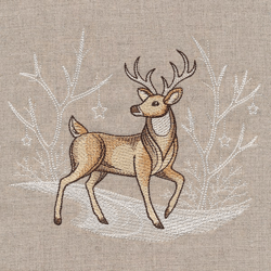 Winter Storybook Animals - Deer Embroidery Design , Anime Embroidery , Machine Embroidery Design Anime Slider naruto