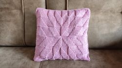 Peony pillow crochet pattern, crochet pillow pattern, textured pillow case, crochet cushion pattern, throw pillow PDF