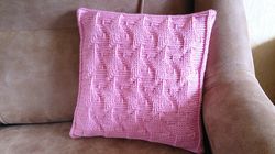 Kite pillow crochet pattern, crochet pillow pattern, crochet cushion pattern, pillow crochet pattern, pink pillow PDF