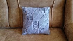 Stairs pillow crochet pattern, crochet pillow pattern, crochet cushion pattern, pillow crochet pattern, blue pillow PDF