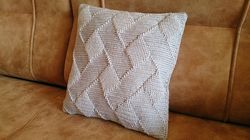 Iceberg pillow crochet pattern, crochet pillow pattern, crochet cushion pattern, pillow crochet pattern, gray pillow PDF