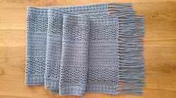 Grey crochet scarf pattern, crochet scarf pattern, boho dark grey scarf crochet pattern, rectangle shawl crochet pattern