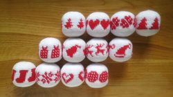 Christmas balls crochet pattern, 12 crochet Christmas ornaments pattern PDF, crochet Christmas decoration DIY, ornaments