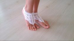 Lace barefoot sandals crochet pattern, crochet barefoot pattern, boho footless sandals tutorial, boho crochet pattern