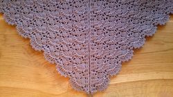 Crochet shawl pattern, triangle shawl crochet pattern, crochet floral shawl pattern, fall bouquet shawl crochet pattern