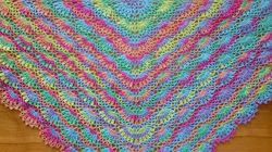 Crochet shawl pattern, triangle shawl crochet pattern, lace floral shawl crochet pattern, Yantra shawl crochet pattern