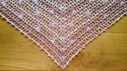 Crochet shawl pattern, crochet triangle shawl pattern, lace floral shawl crochet pattern, Spring flower shawl pattern