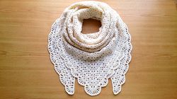 White lace shawl crochet pattern, crochet shawl pattern, crochet triangle scarf pattern, wool crochet triangle shawl PDF