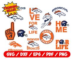 Denver Broncoss Football Svg Bundle, Svg Sports, Svg For Cricut, Clipart, Football Cut File, Instant Download
