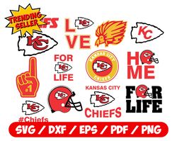 Chiefs SVG, Kansas City SVG, Chiefs Bundle, Football, Mascott, Game Day, Cricut, Printable, Instant Download